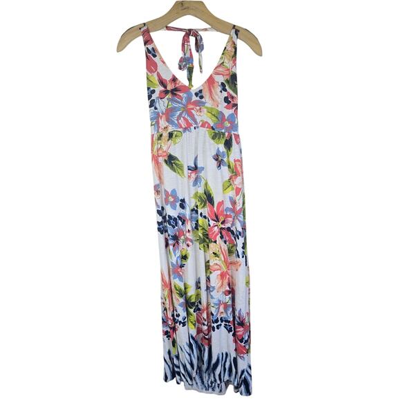 Tommy Bahama Bungaroo Blooms Maxi Dress Halter Top Floral Print - S - Picture 2 of 8